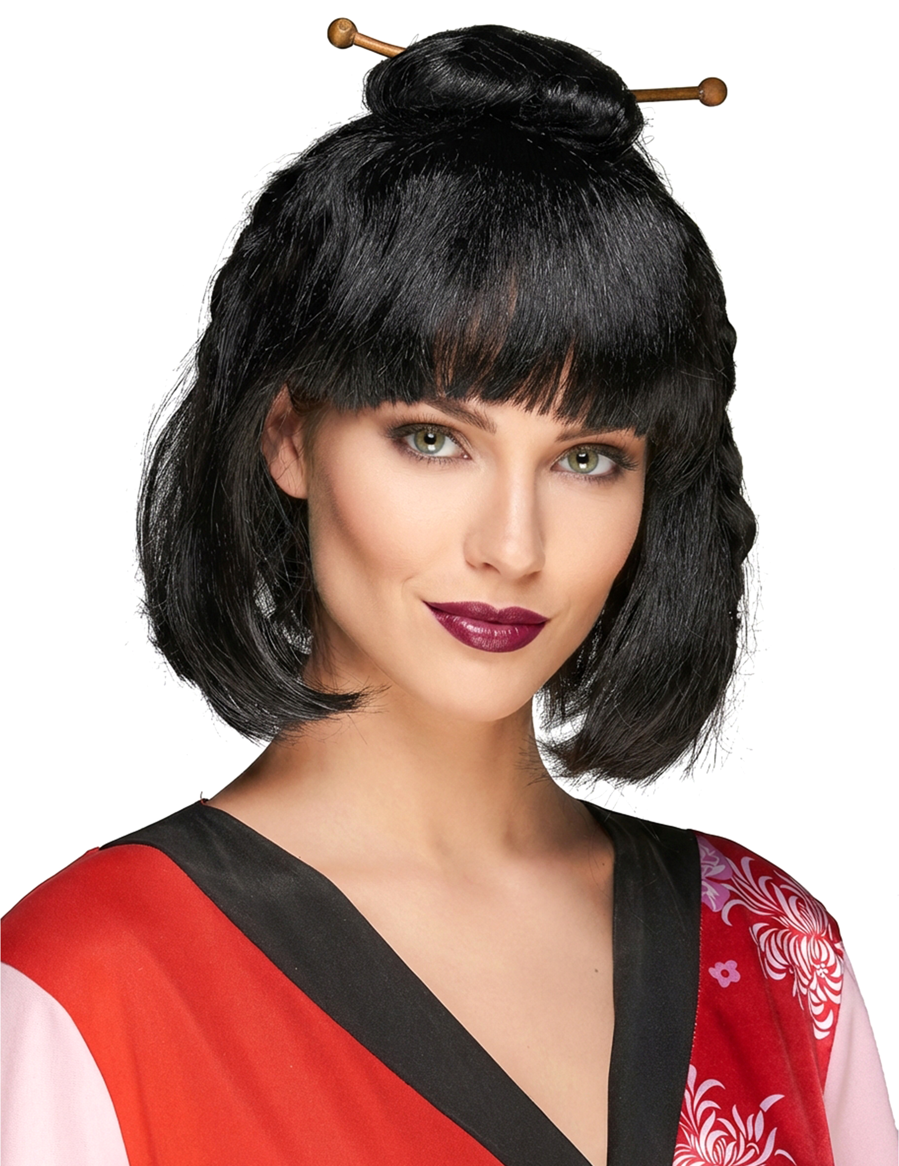 Perruque noire chinoise femme