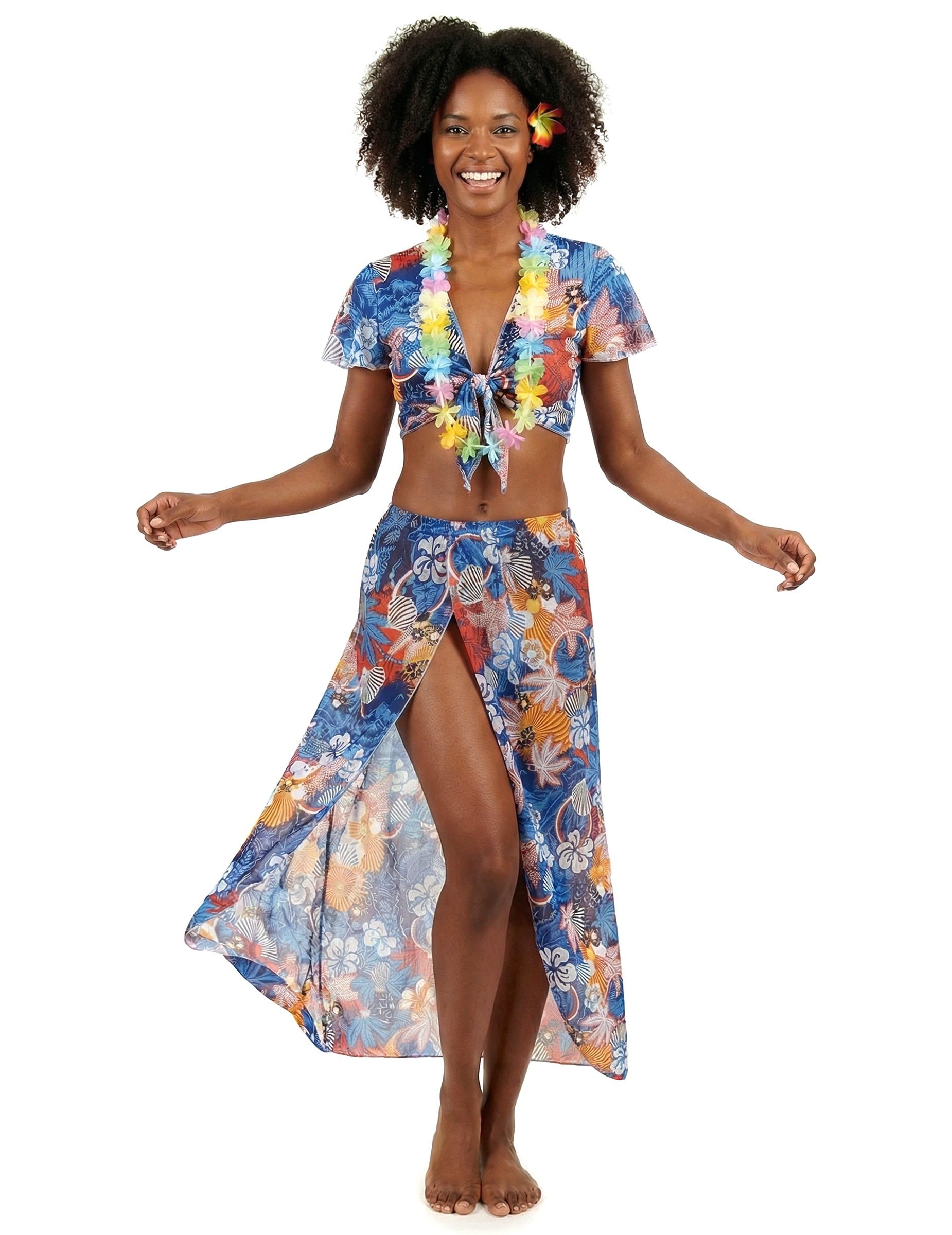 Déguisement touriste hawaïenne femme