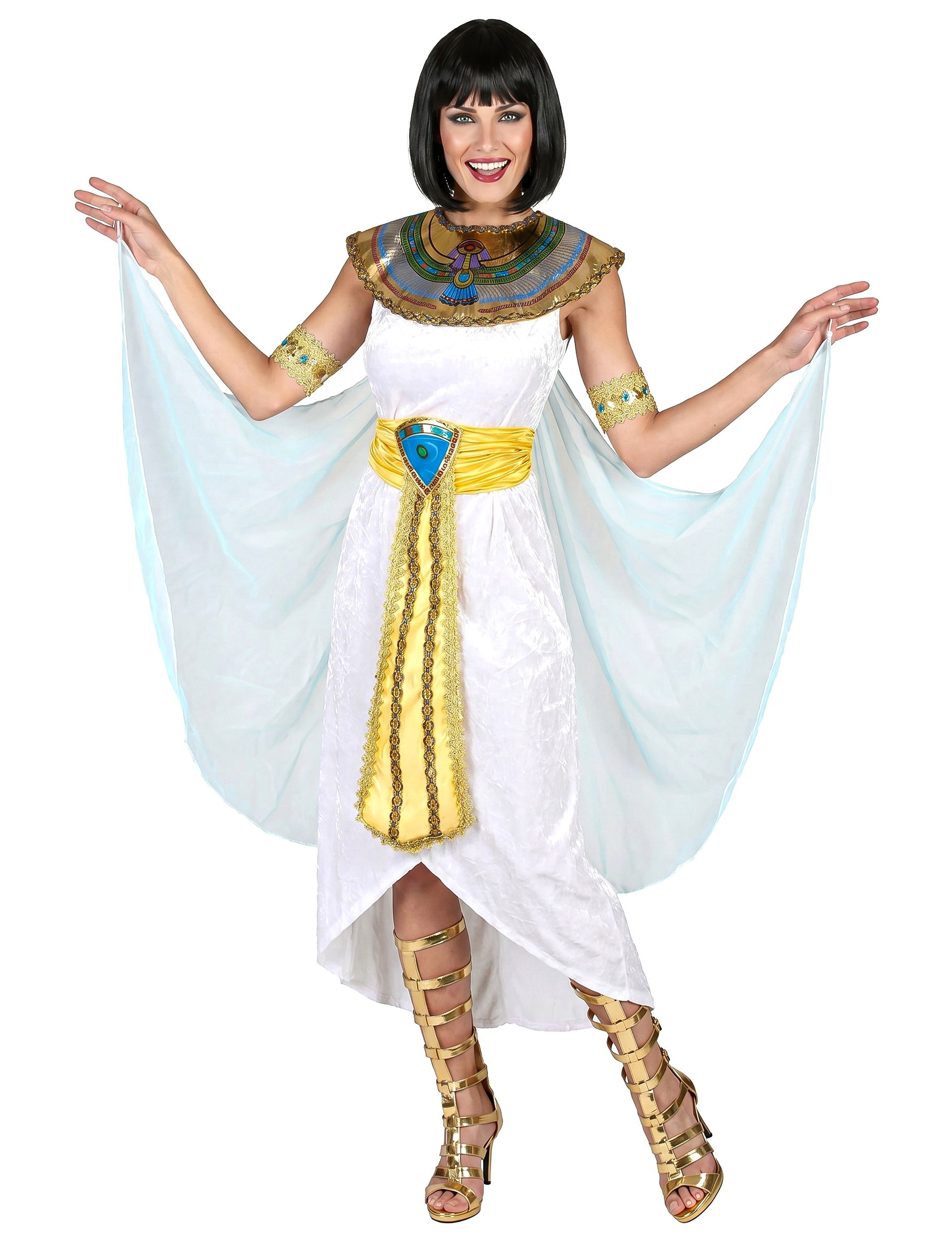 Déguisement reine d'Égypte avec voile femme