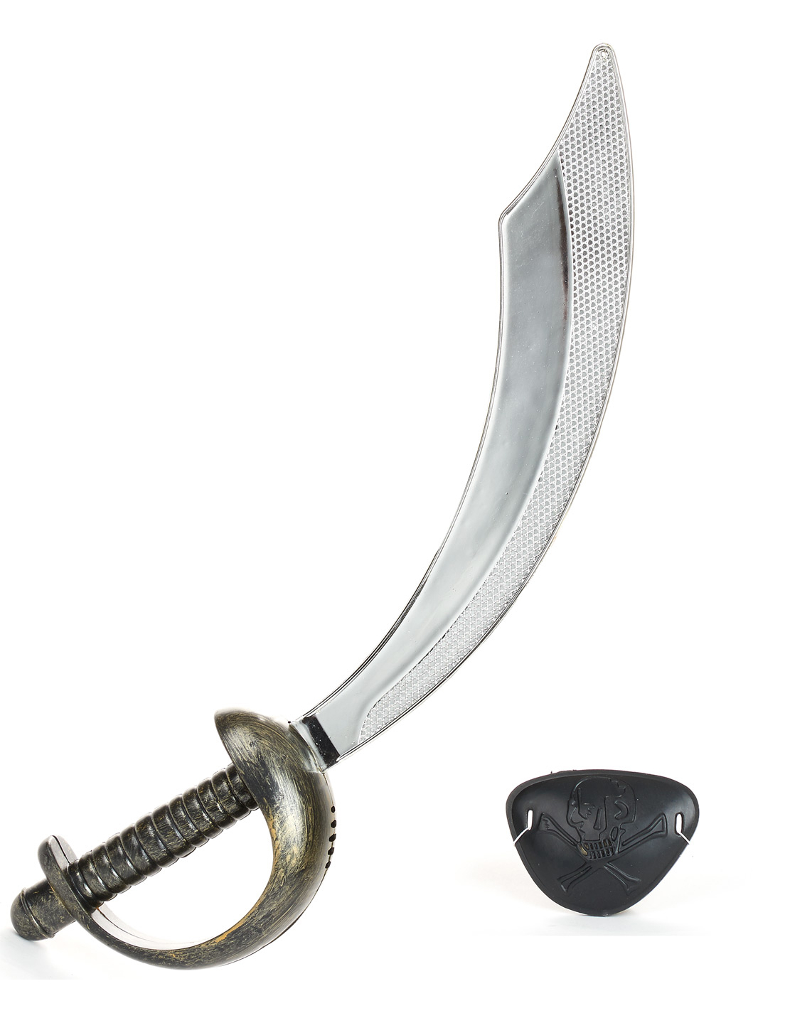 Sabre et cache  il de pirate en plastique