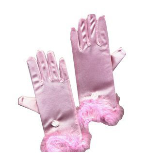Gants roses fille