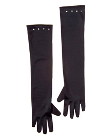 Gants longs noirs enfant