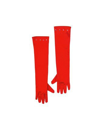 Gants longs rouges enfant