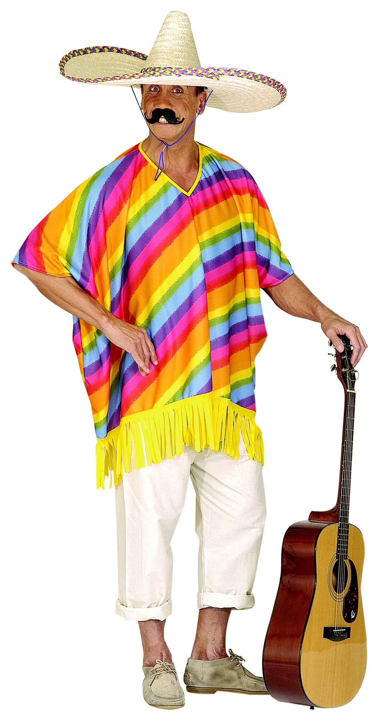 Poncho mexicain adulte