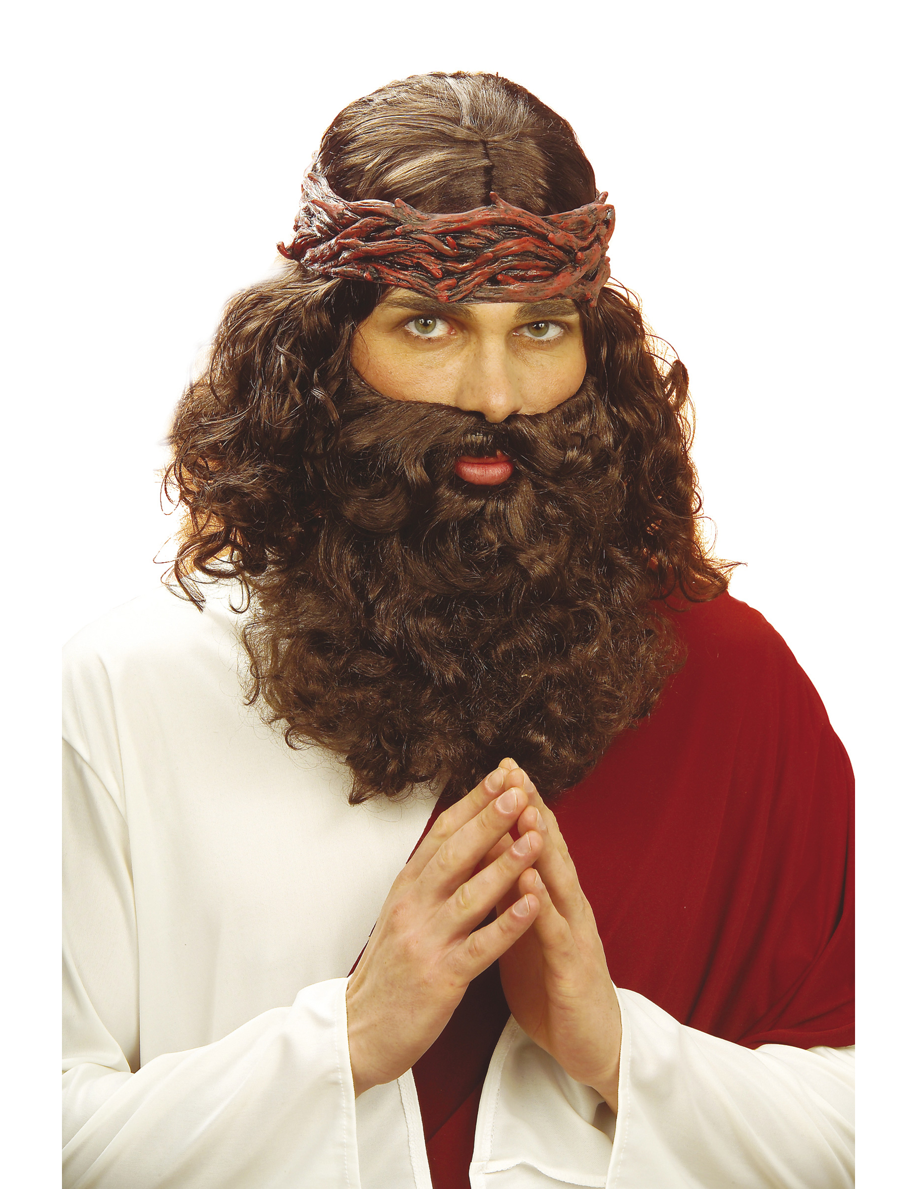 Perruque avec barbe de prophète homme