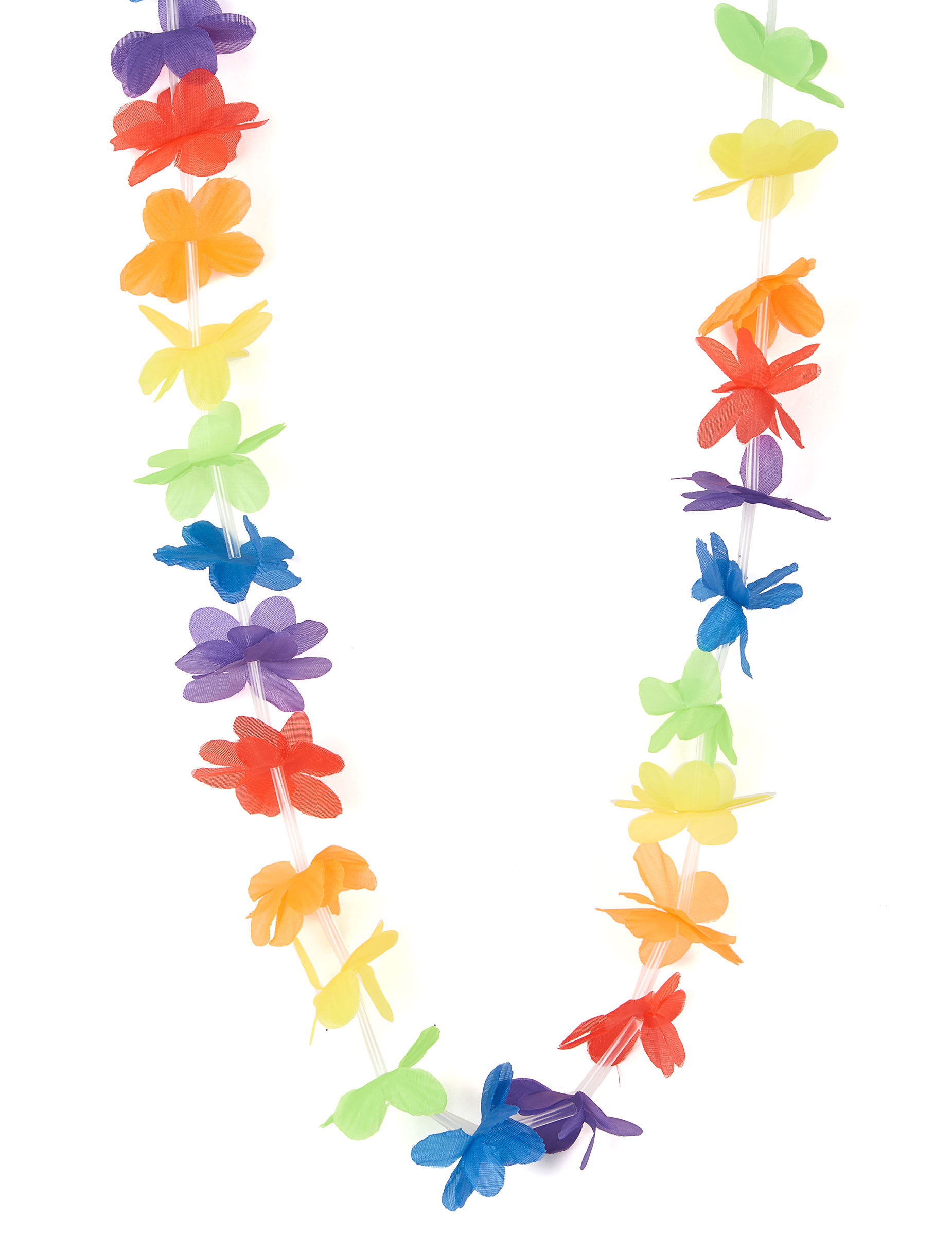 Collier Hawaï de bienvenue multicolore