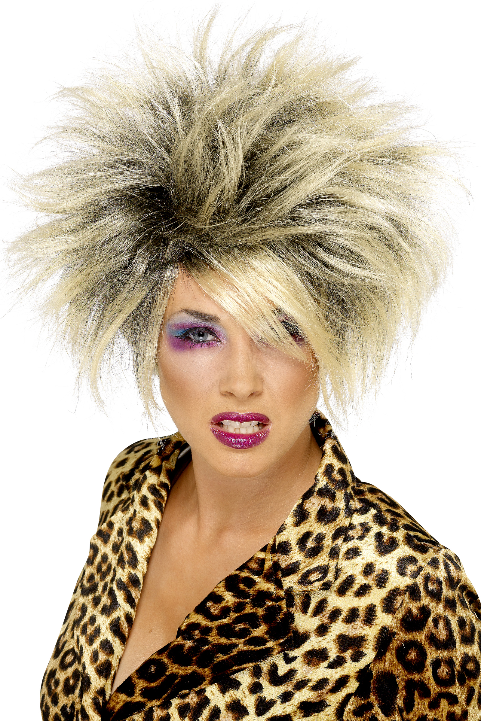 Perruque blonde sauvage femme