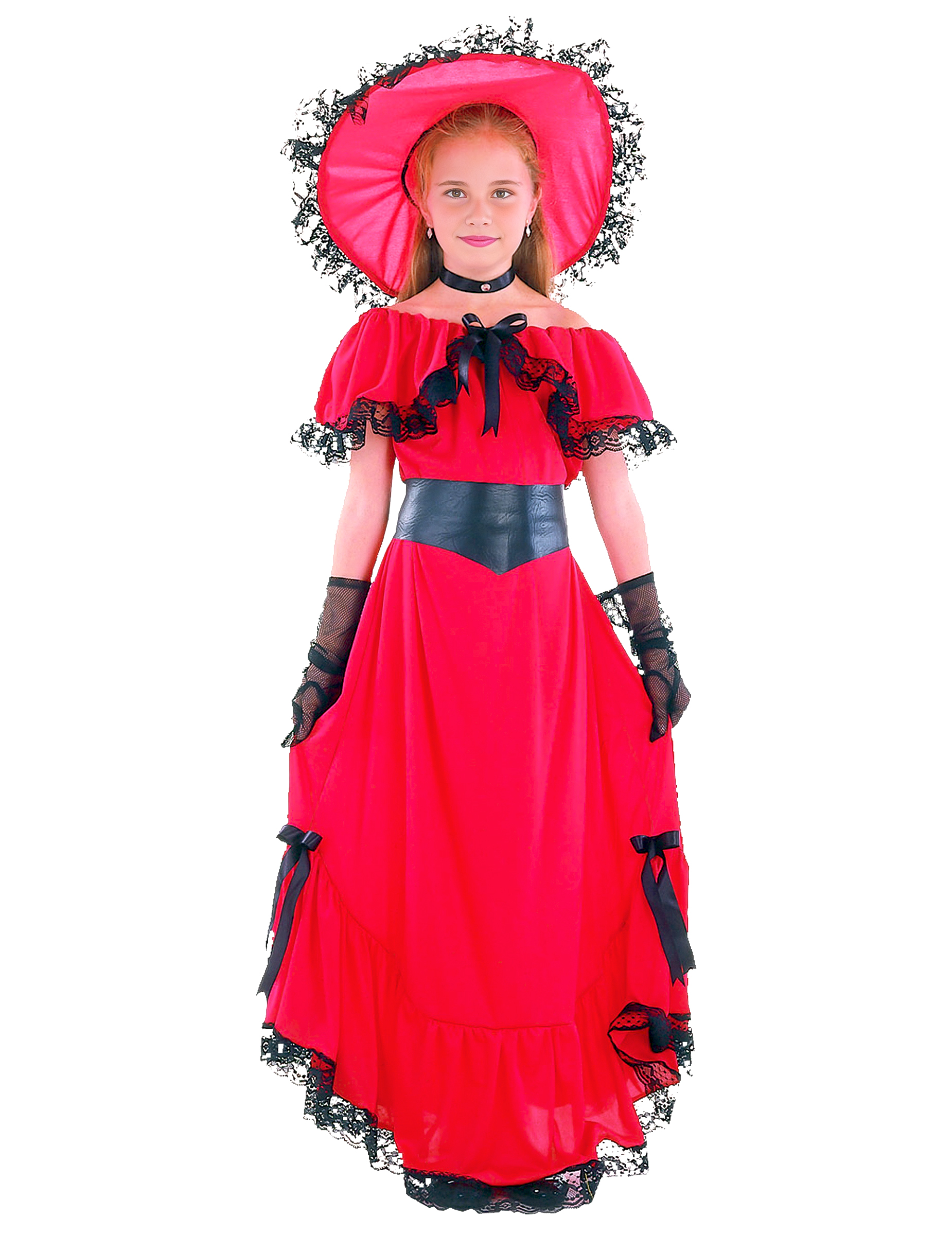 Déguisement Scarlett rouge fille
