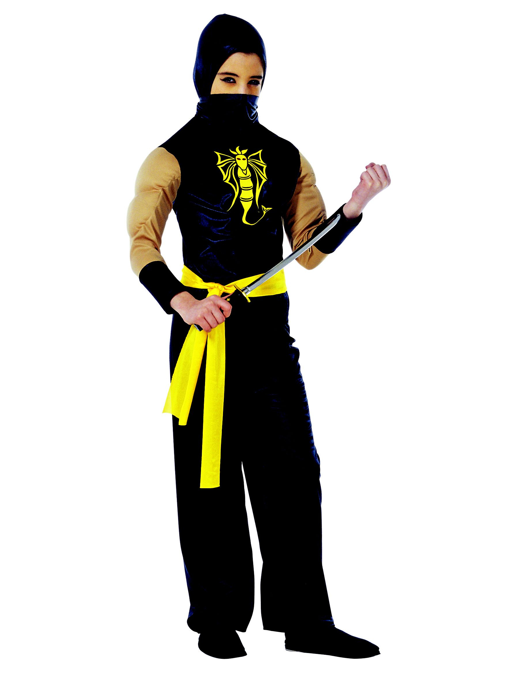 Déguisement ninja musclé garçon
