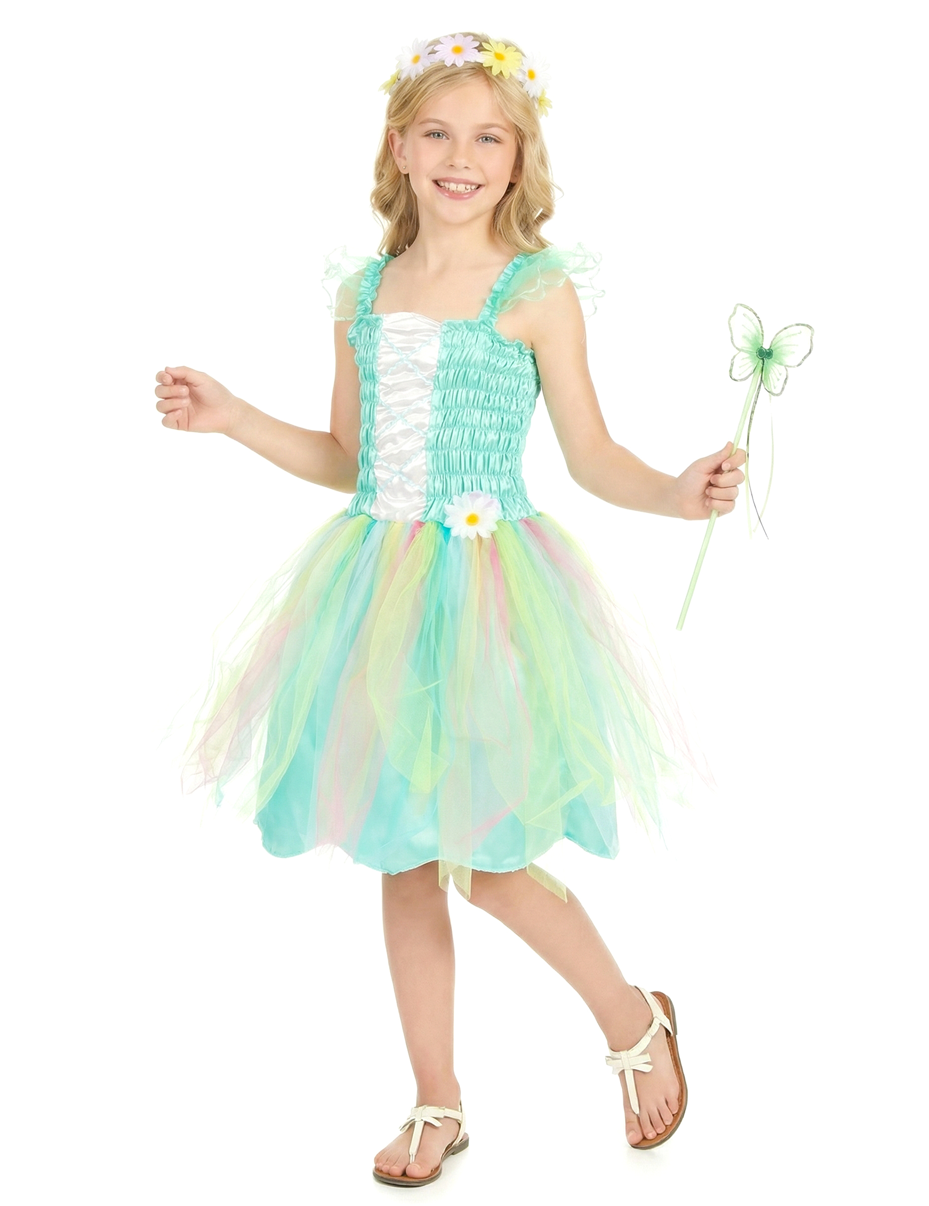 Déguisement fée vert d'eau fille