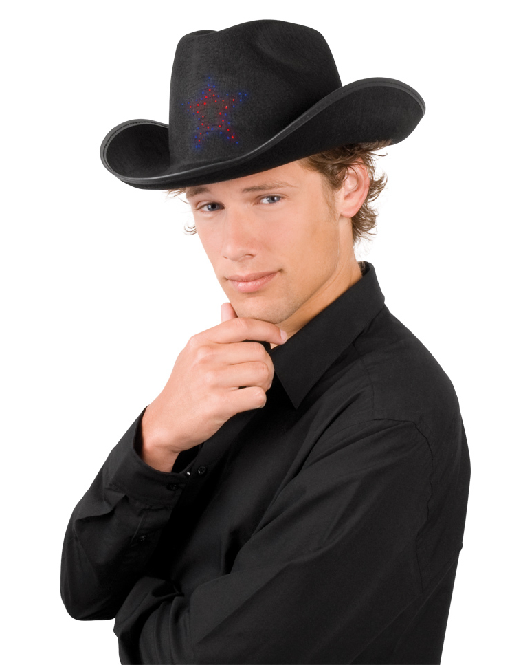 Chapeau cowboy lumineux adulte