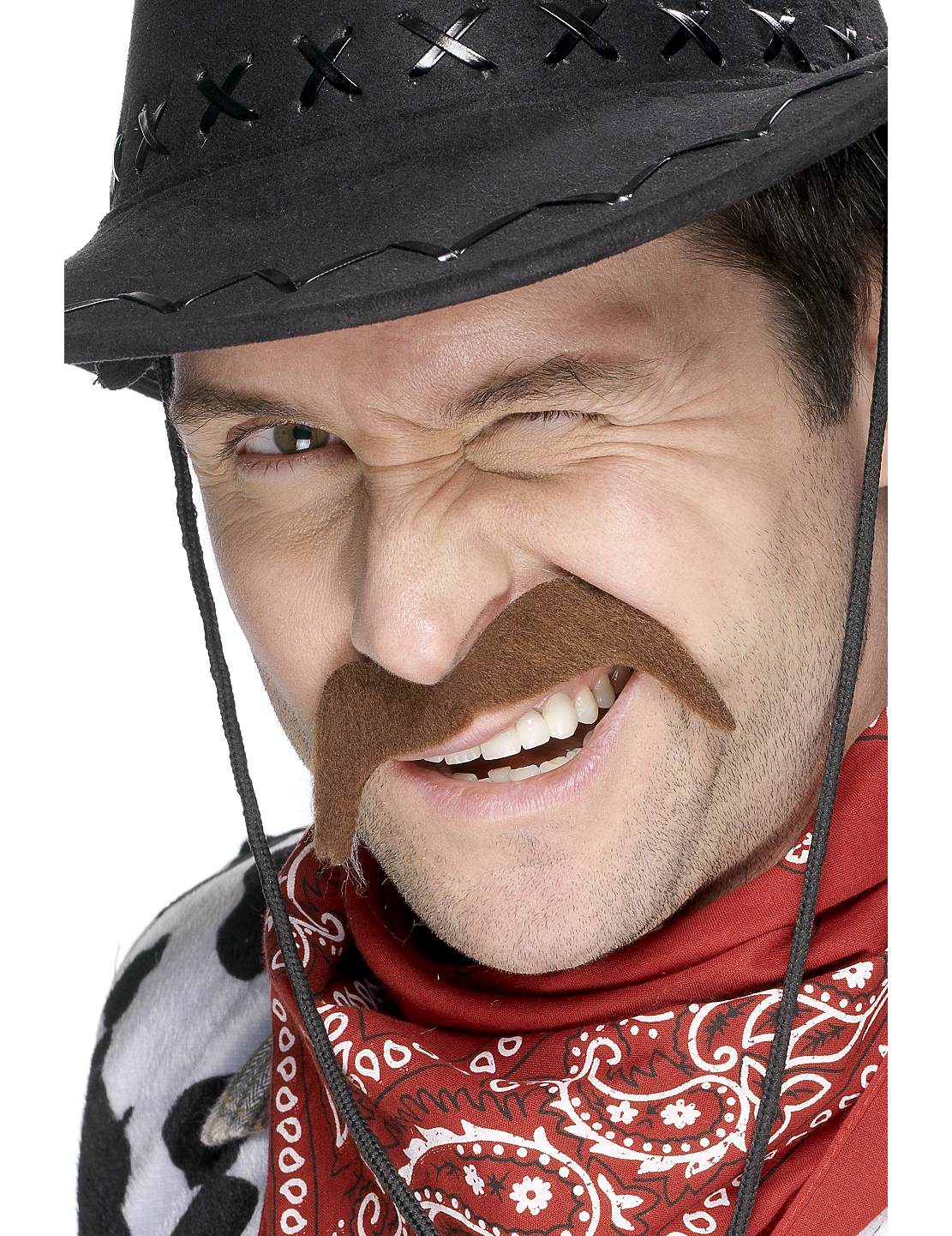 Moustache cowboy adulte
