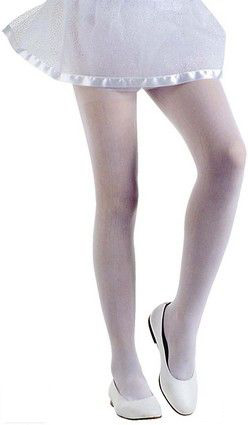 Collants opaques blancs enfant