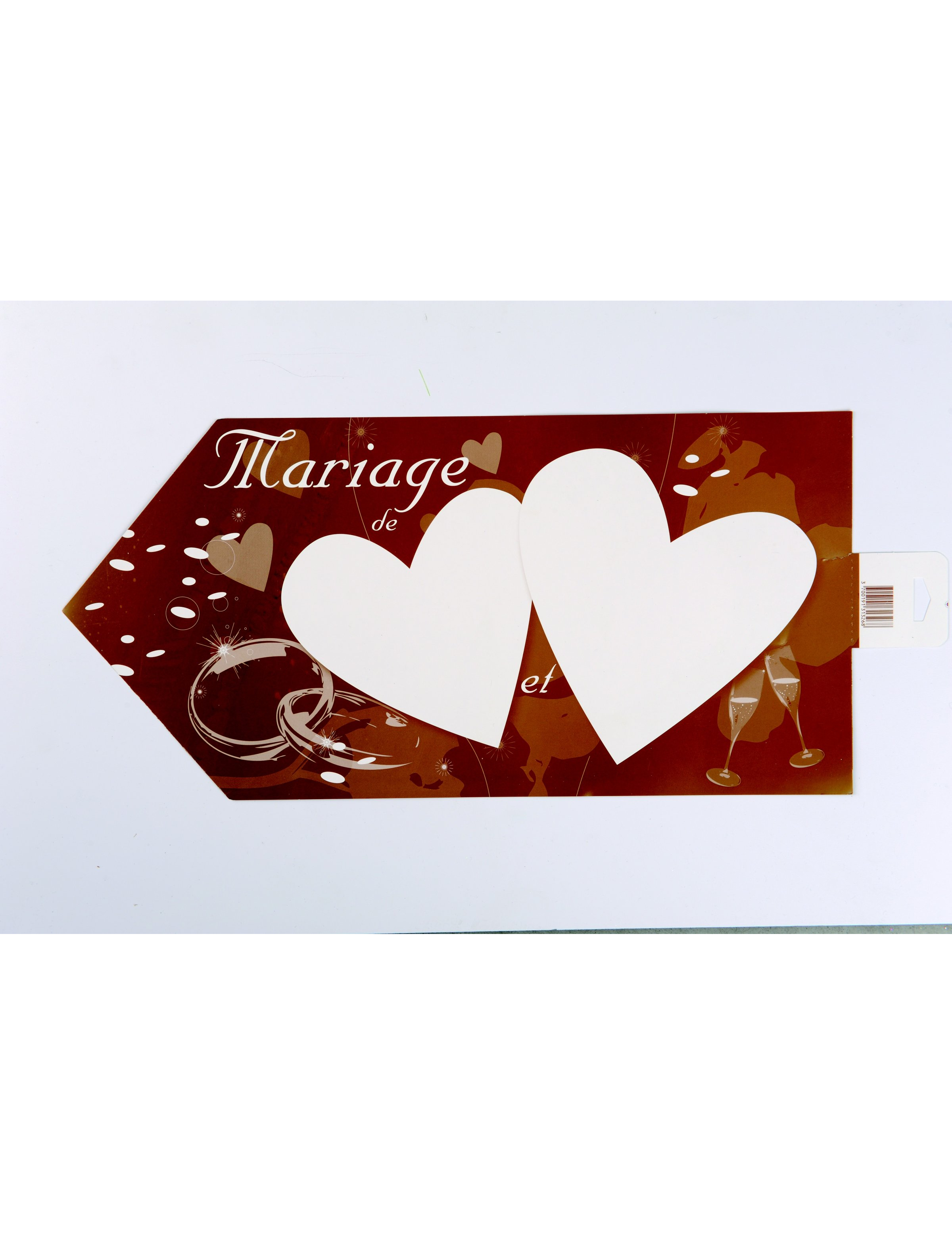 Flèche signalétique d'indication de mariage