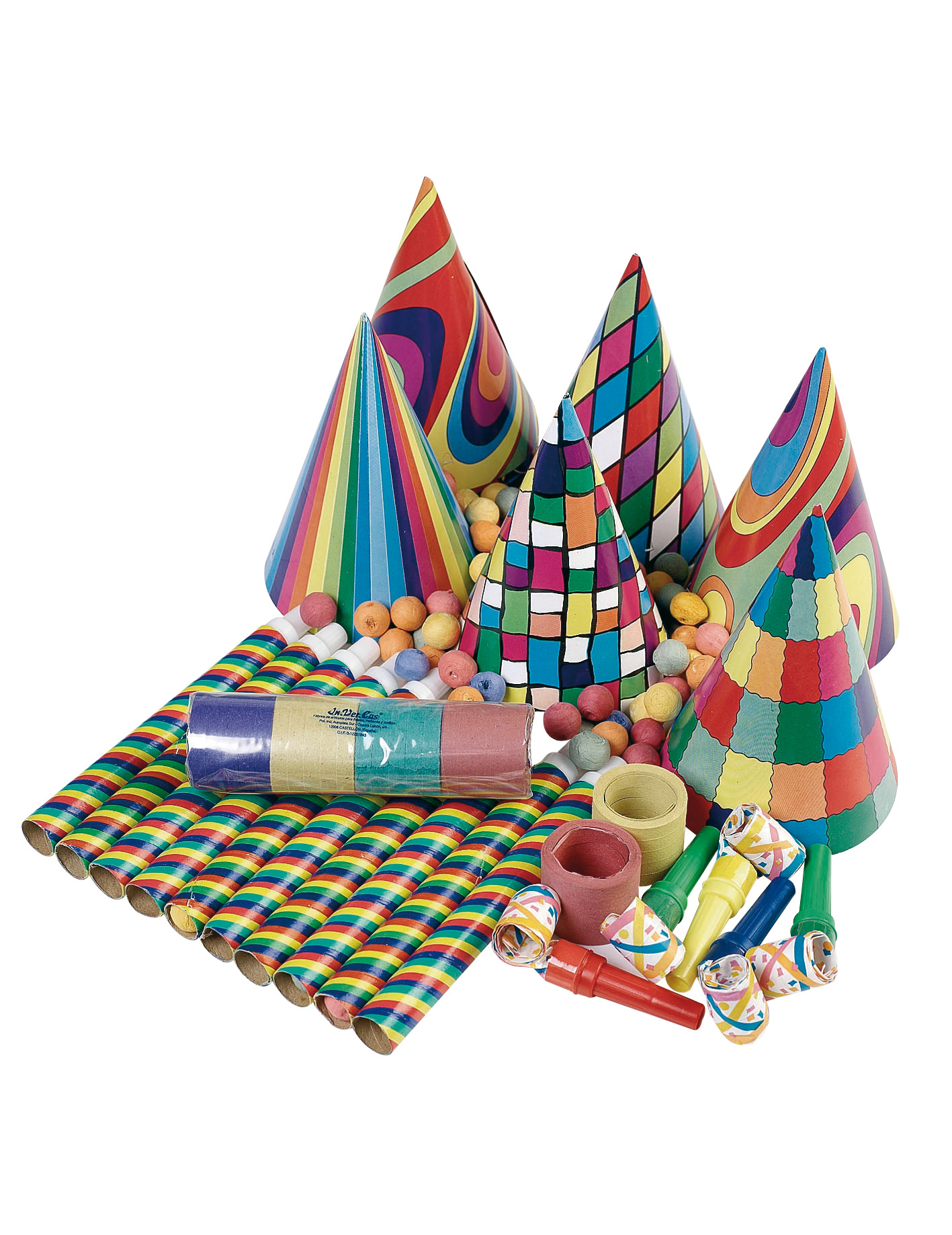 Kit cotillons multicolores