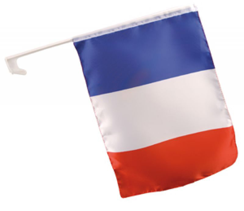 Drapeau pour voiture supporter français