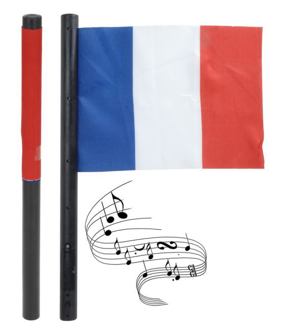 Drapeau supporter sonore de l'équipe de France