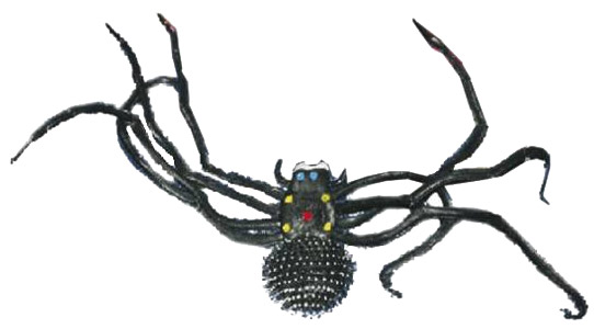 Araignée noire géante Halloween