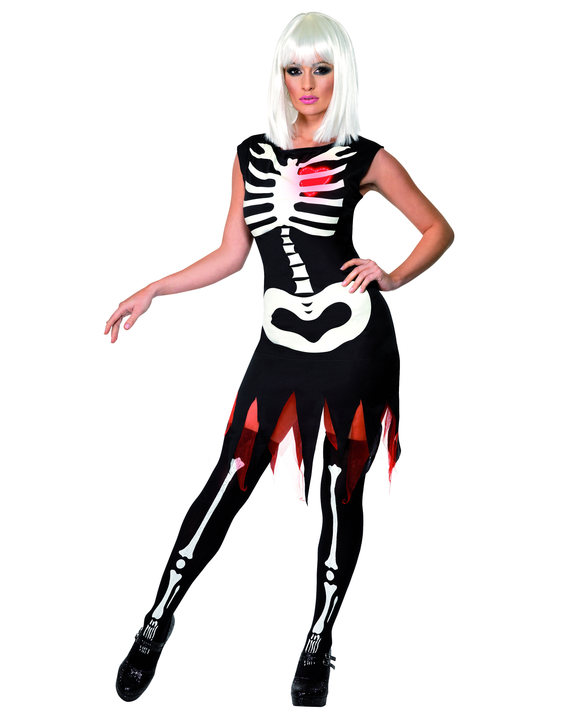 Déguisement squelette femme Halloween