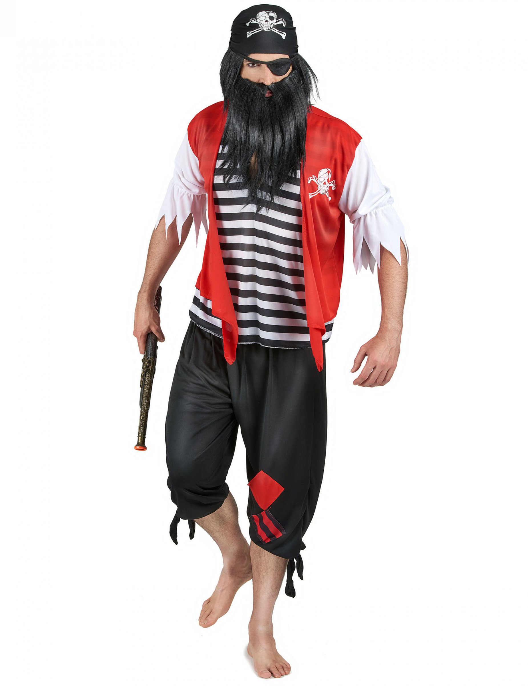 Déguisement pirate avec cache- il homme