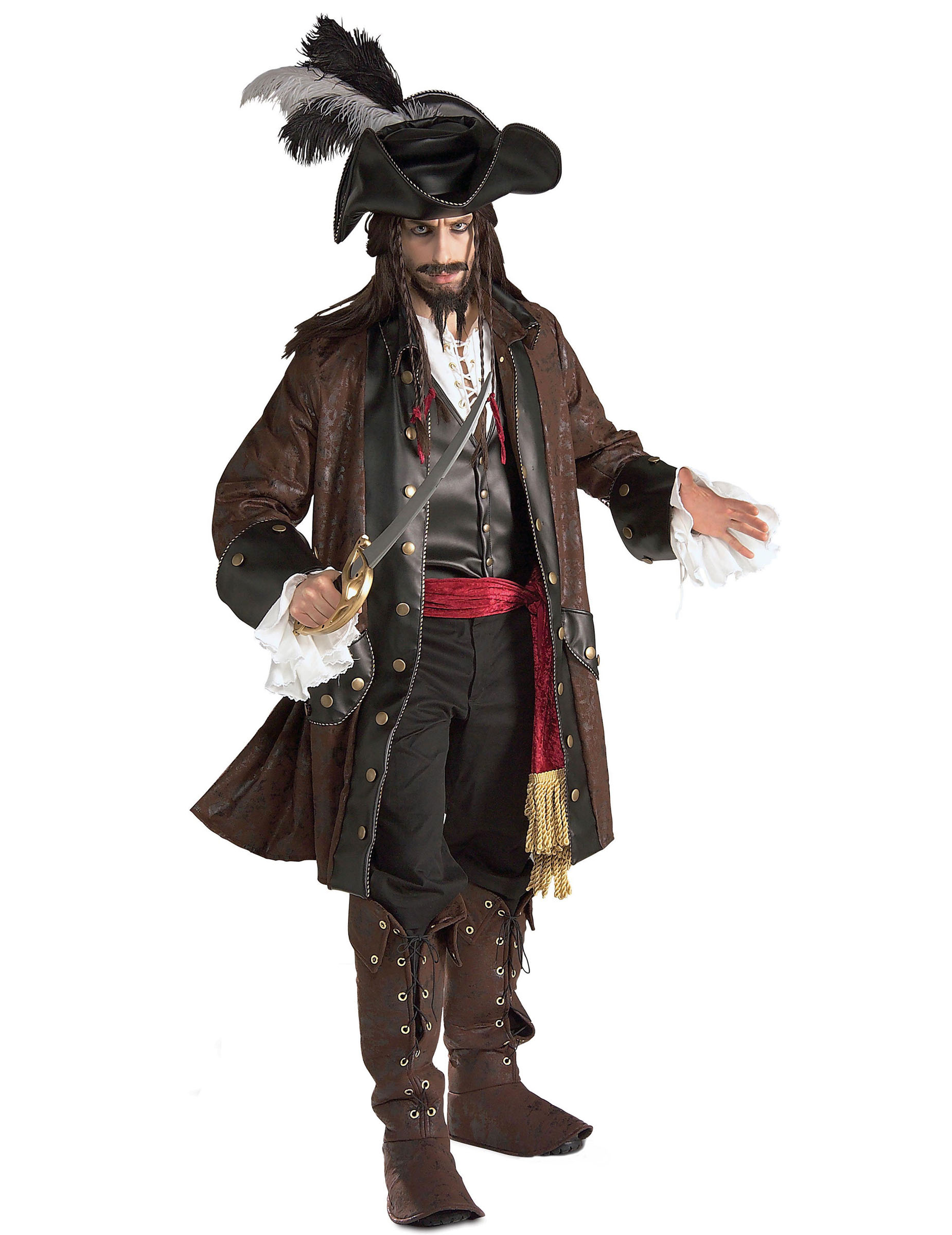 Déguisement pirate des caraïbes luxe homme