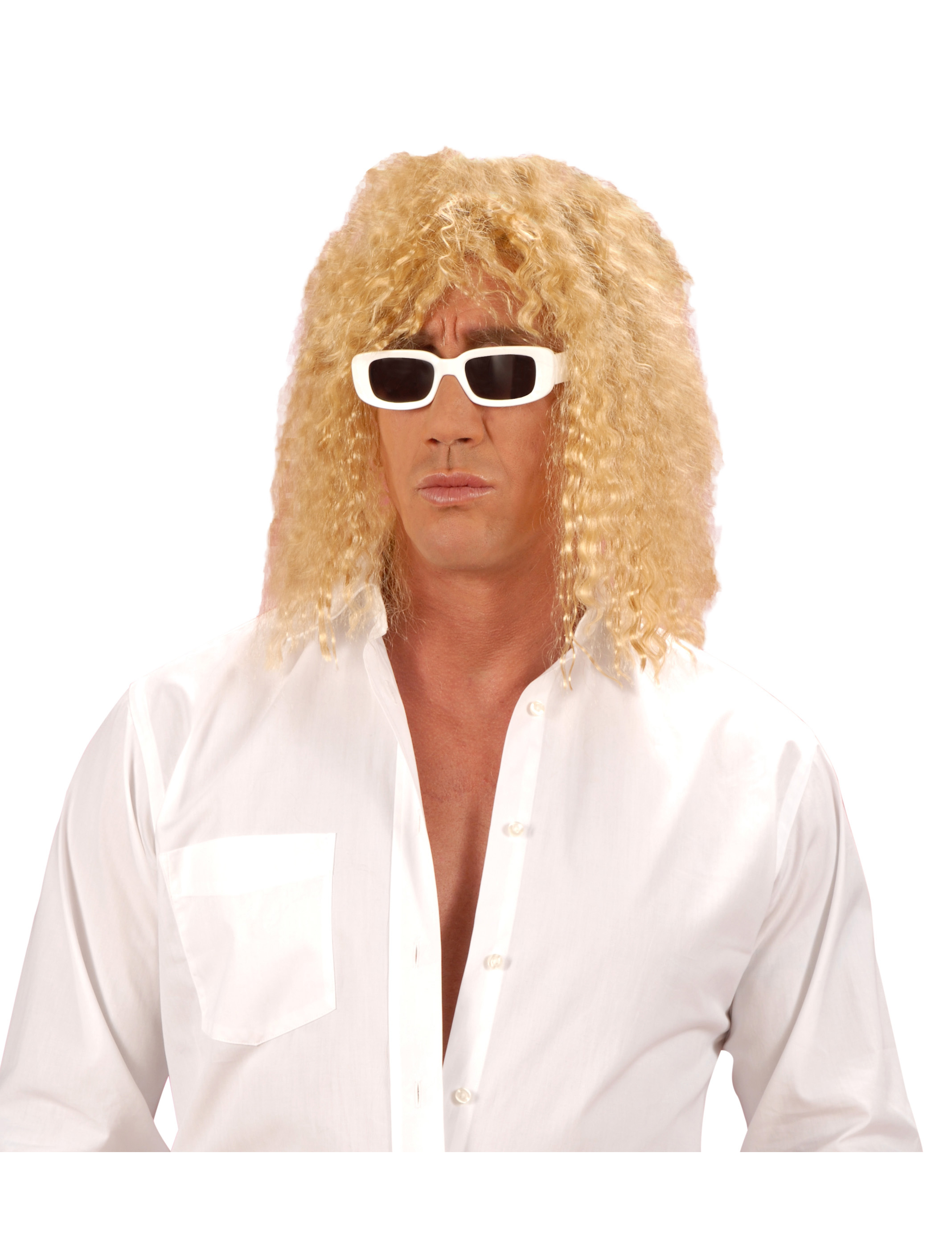 Perruque blonde de chanteur adulte
