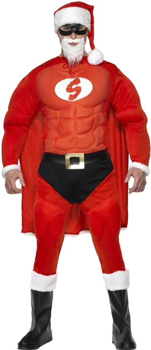 DéguisementPère Noëlhomme musclé
