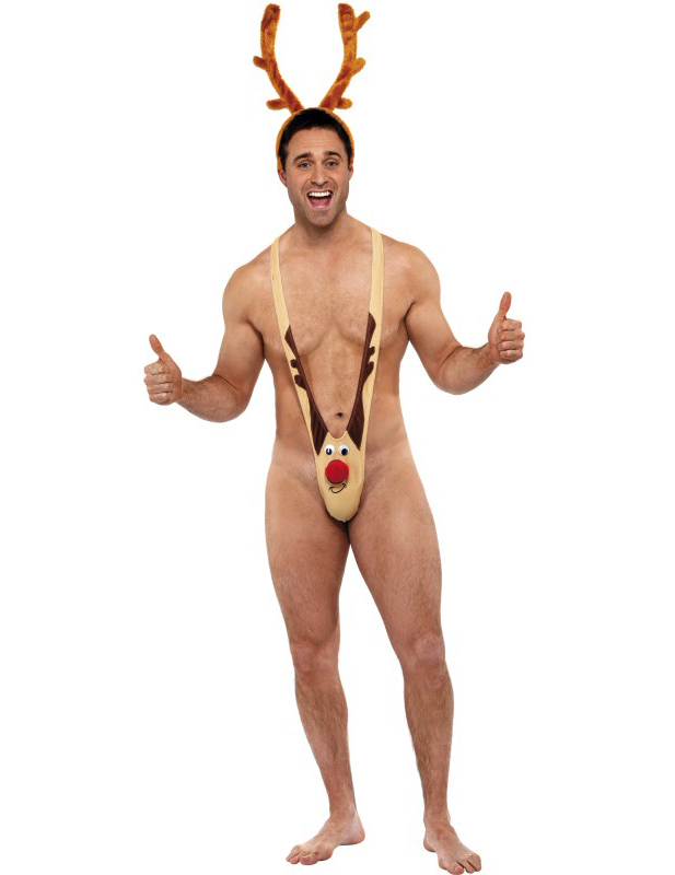 Mankini renne humoristique adulte Noël