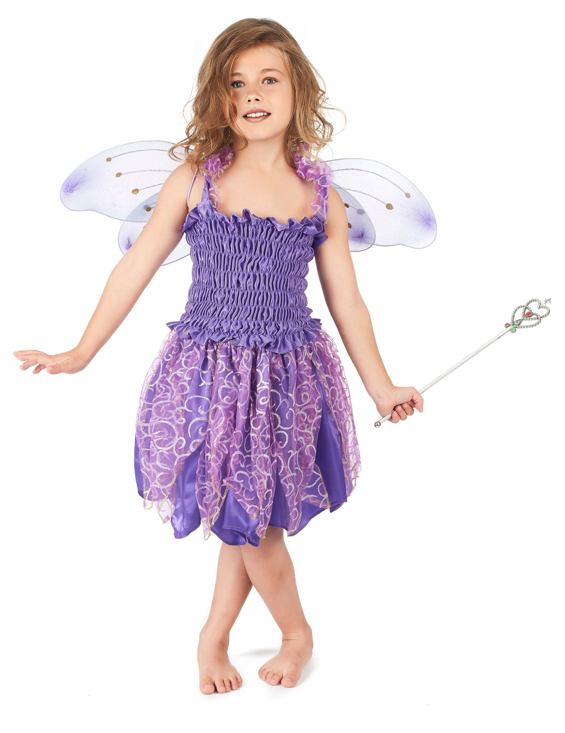 Déguisement fée violette fille