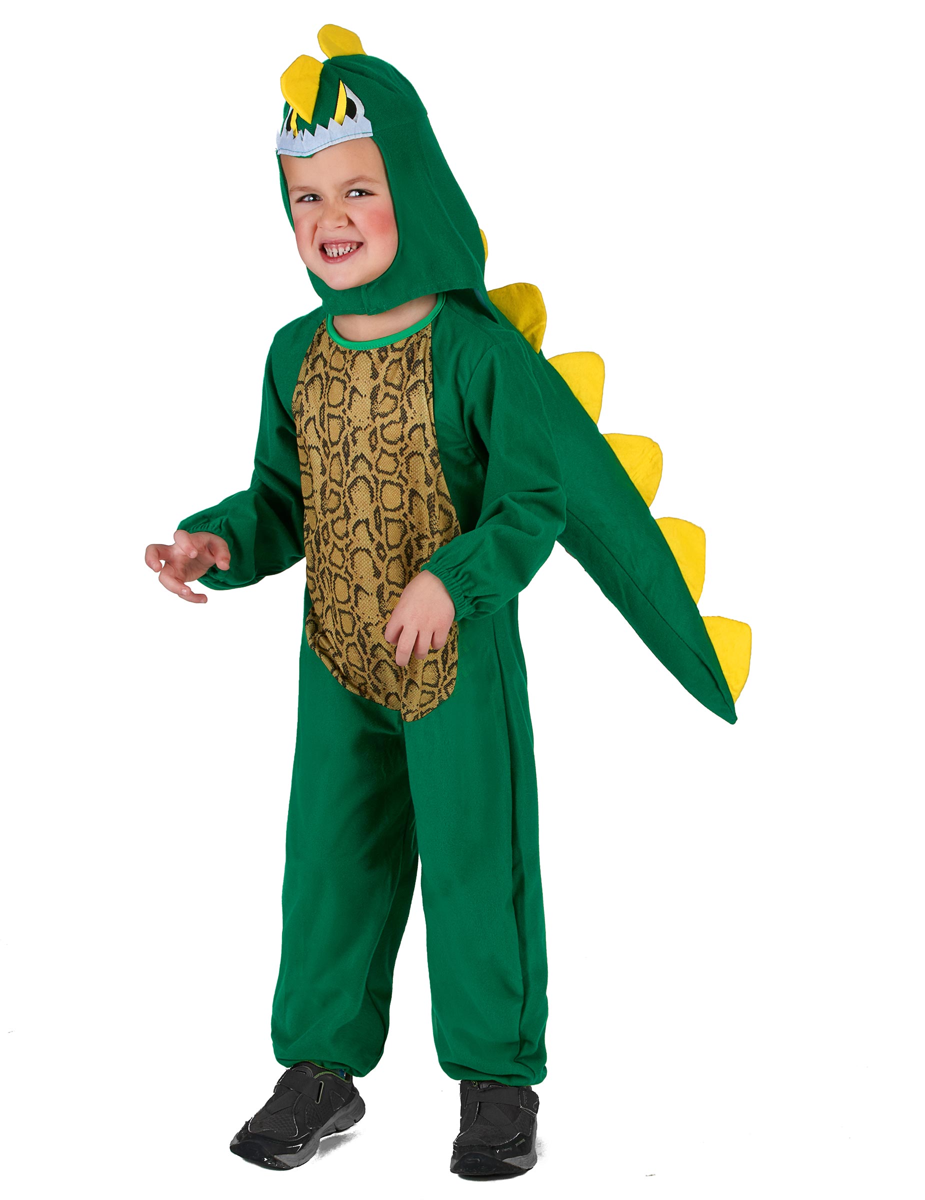 Déguisement dinosaure vert et jaune enfant