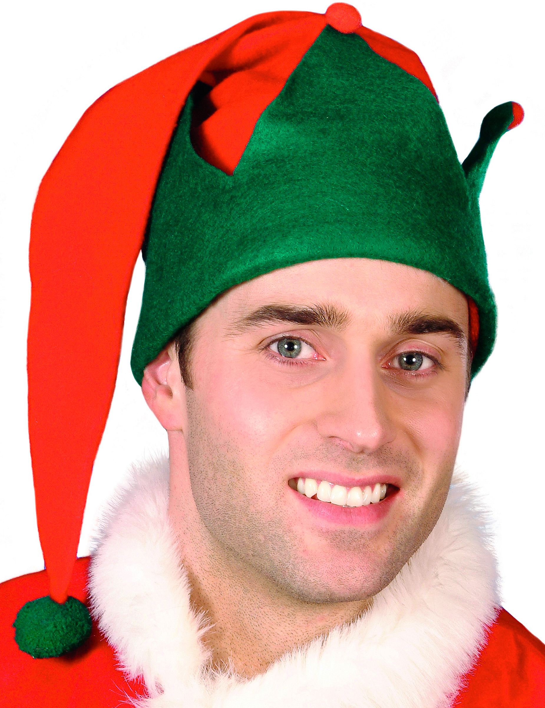 Bonnet elfe Noël avec pompon adulte
