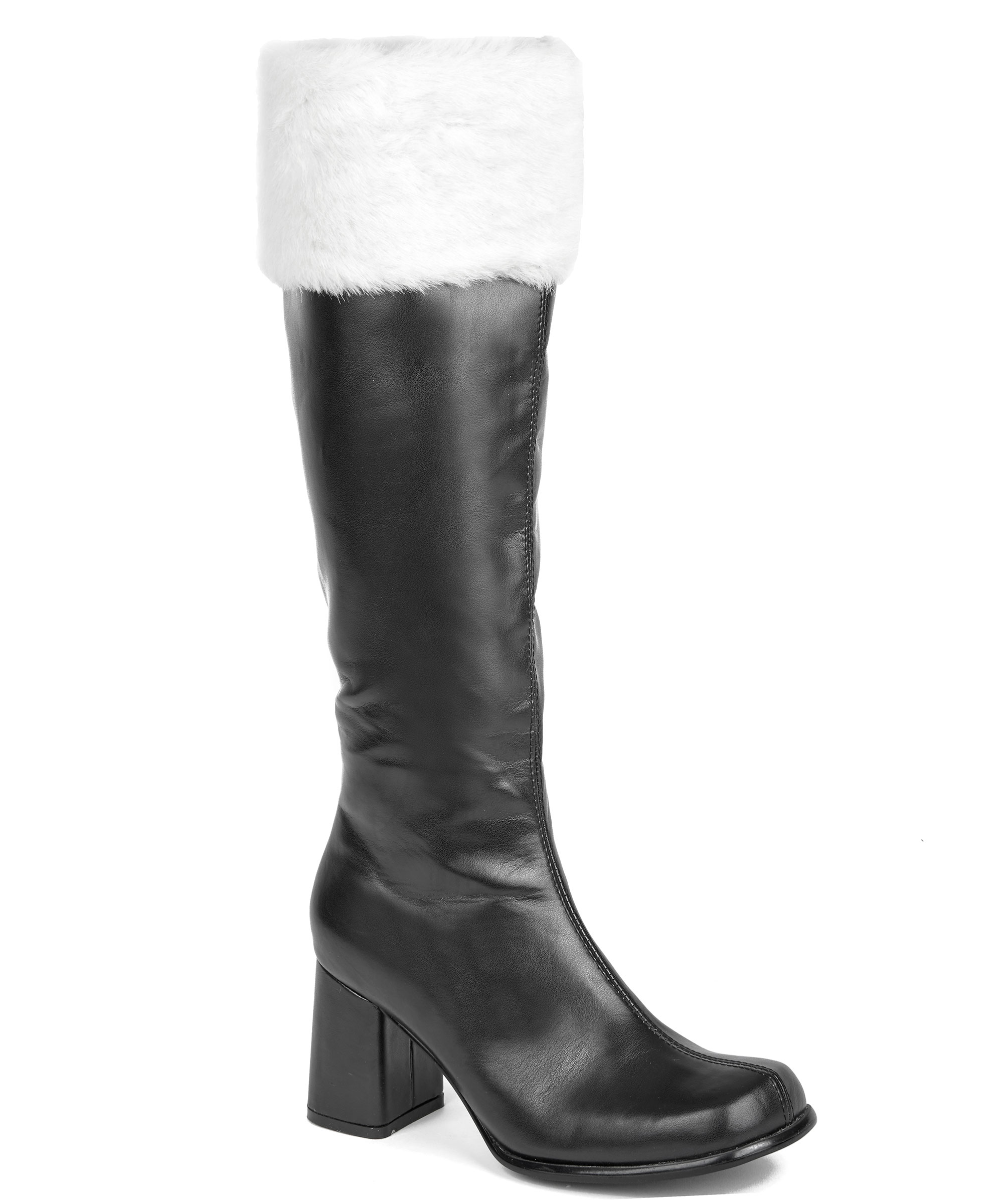 Bottes de Mère Noël noires pour femme