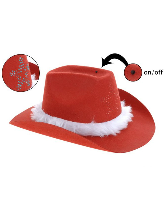 Chapeau de cowboy Noël adulte