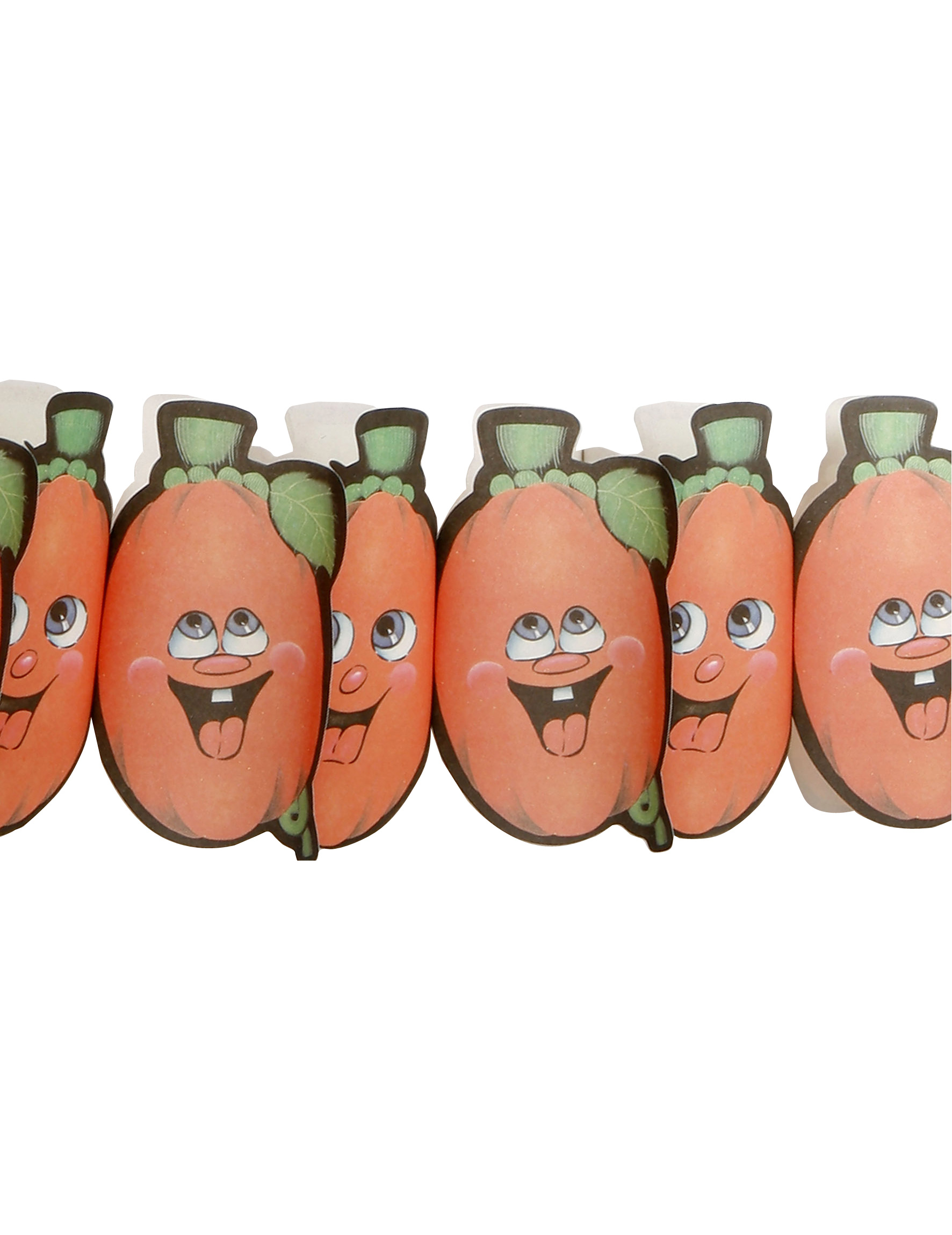Guirlande de citrouilles orange Halloween