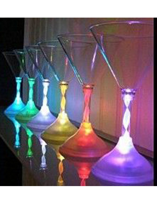 Verre à cocktail lumineux