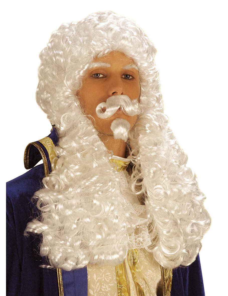 Perruque blanche François 1er homme