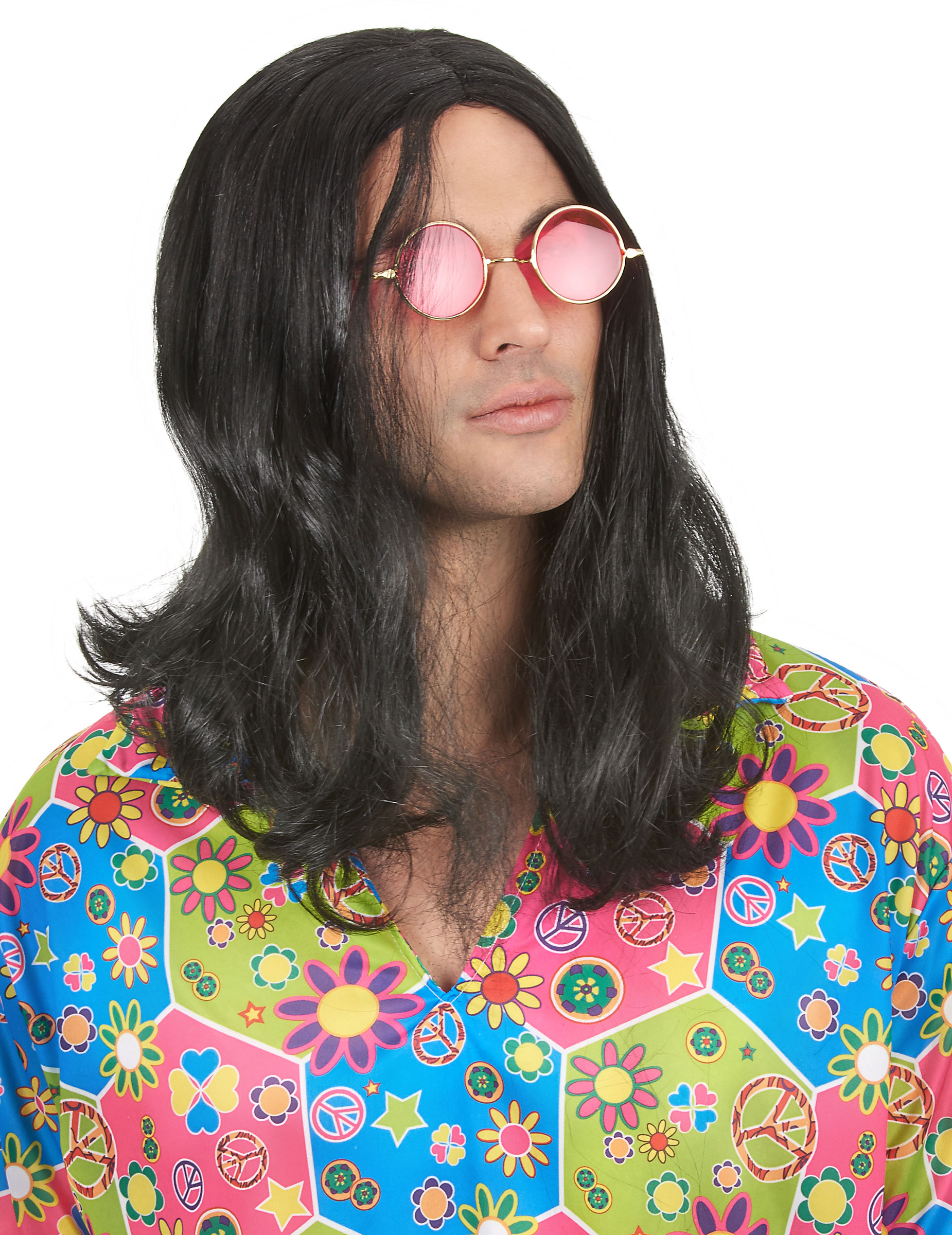 Perruque hippie homme