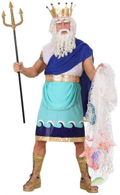 Déguisement dieu de la mer homme