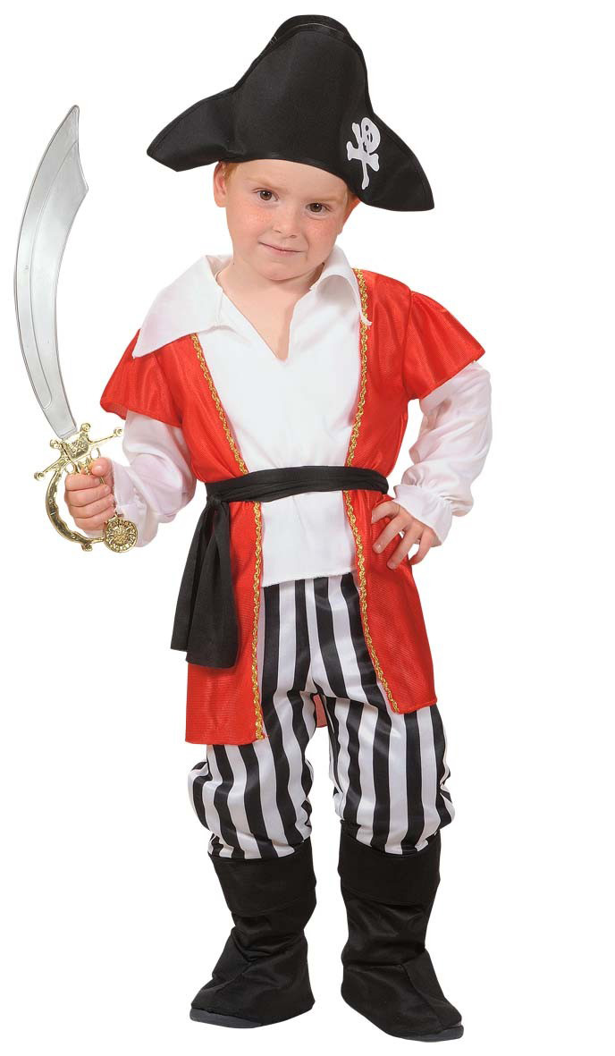 Déguisement pirate gilet rouge garçon