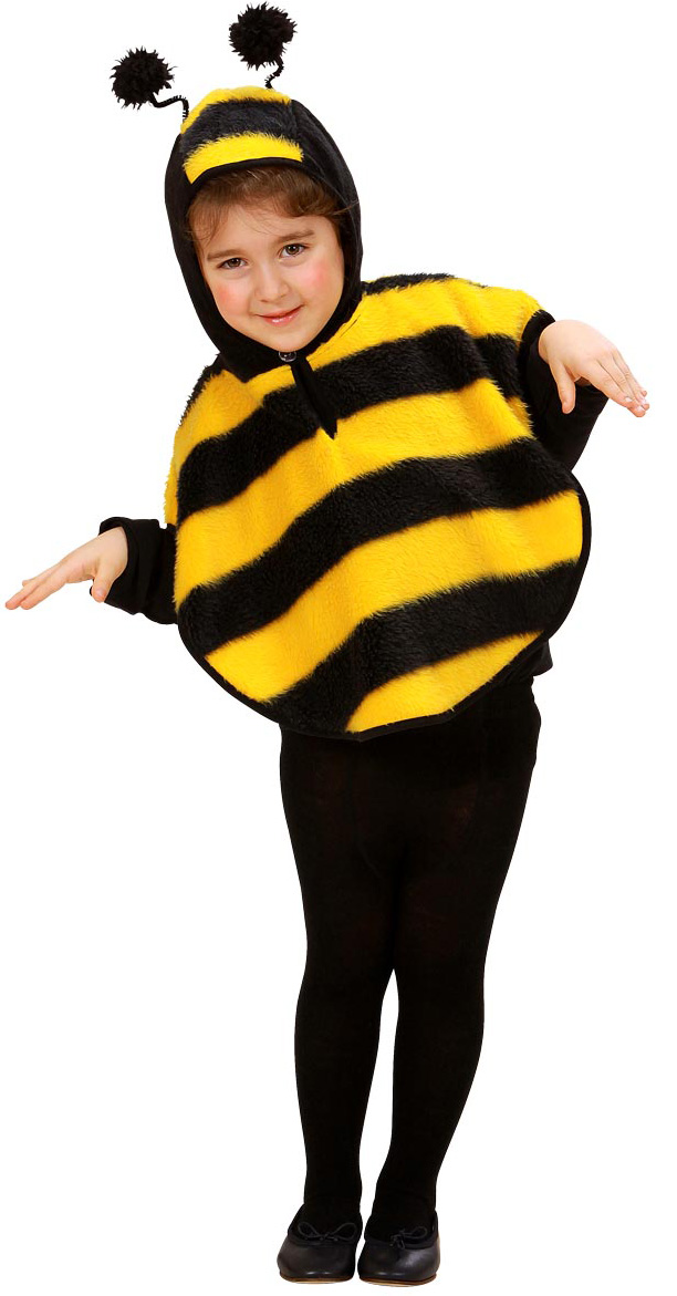 Poncho abeille fille