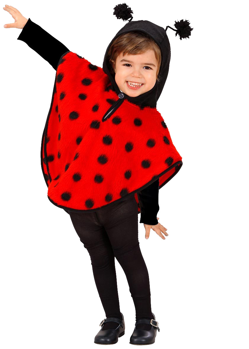 Poncho coccinelle fille