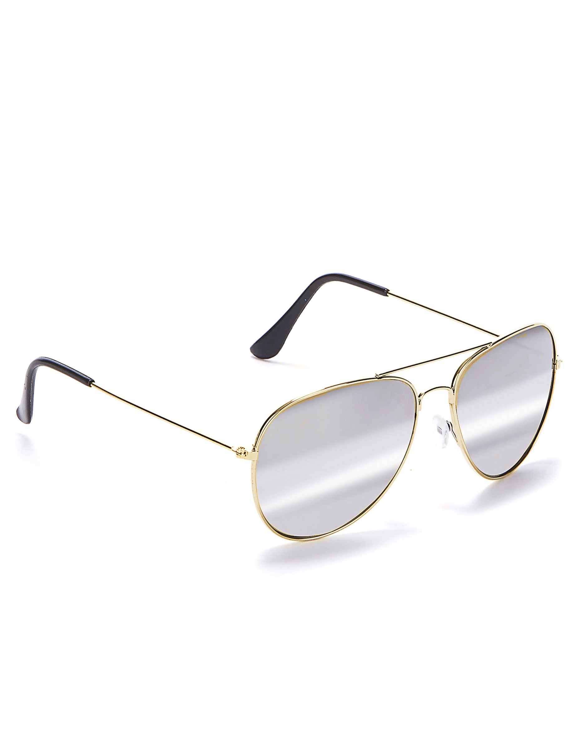 Lunettes d'aviateur contour or adulte