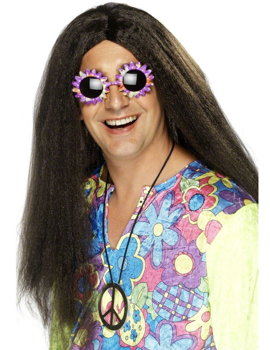 Perruque hippie adulte