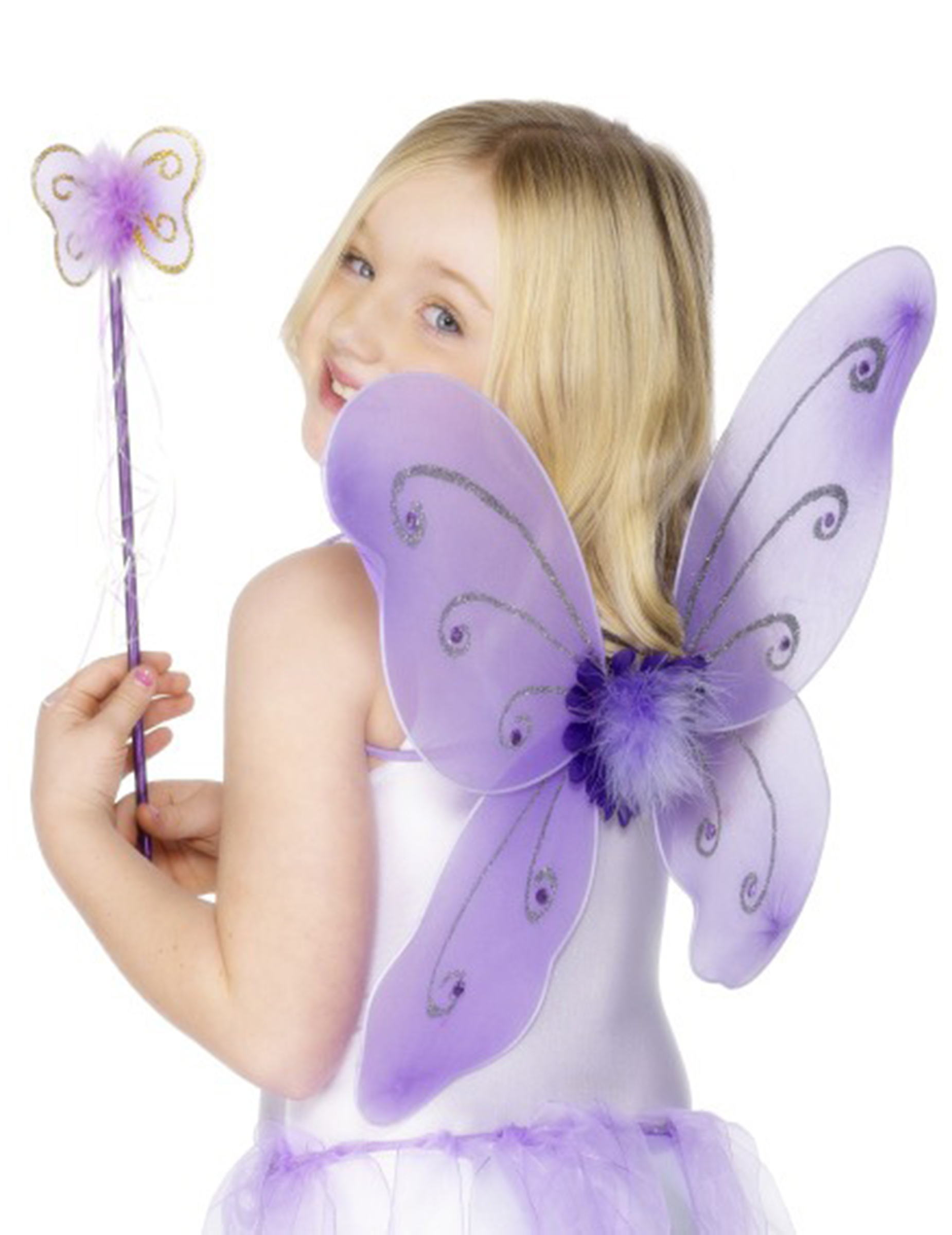 Kit papillon violet fille