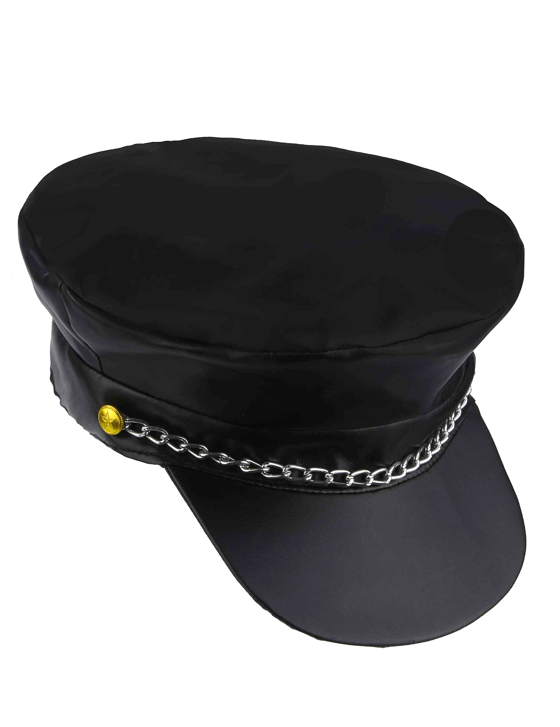 Casquette noire motard adulte