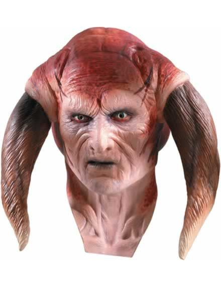 Masque latex luxe maitre Jedi Saesee Tiin Star Wars adulte