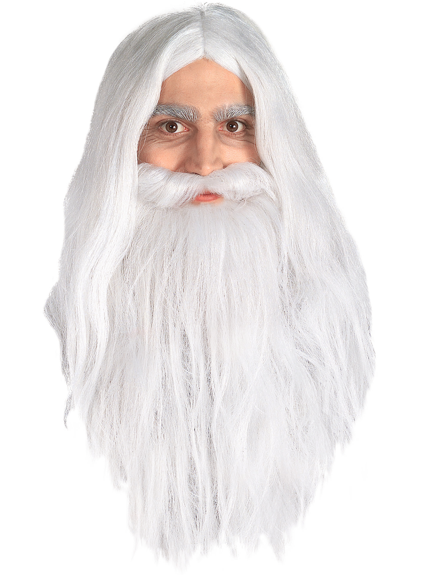 Perruque et barbe Gandalf Seigneur des Anneaux homme