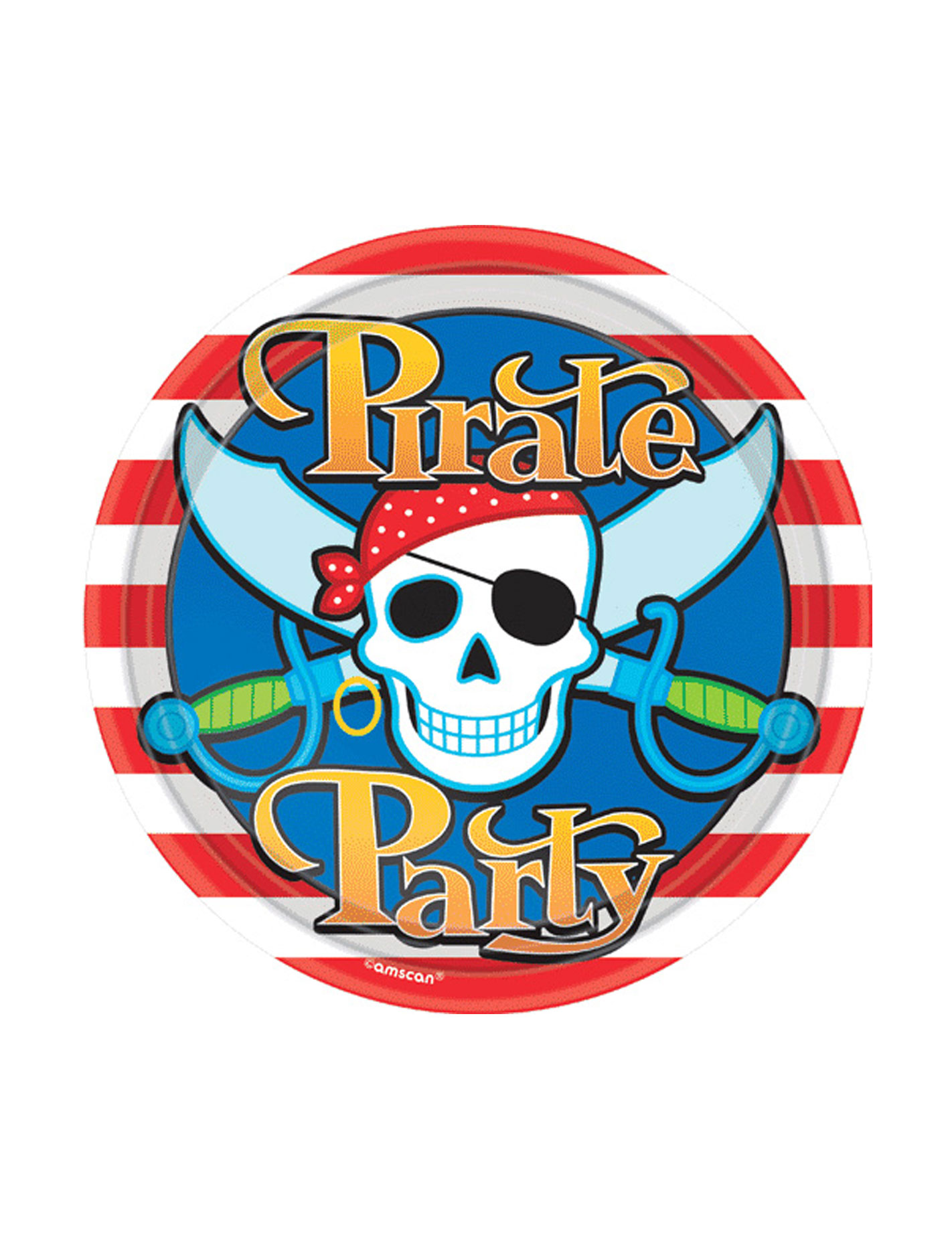 8 Assiettes pirate