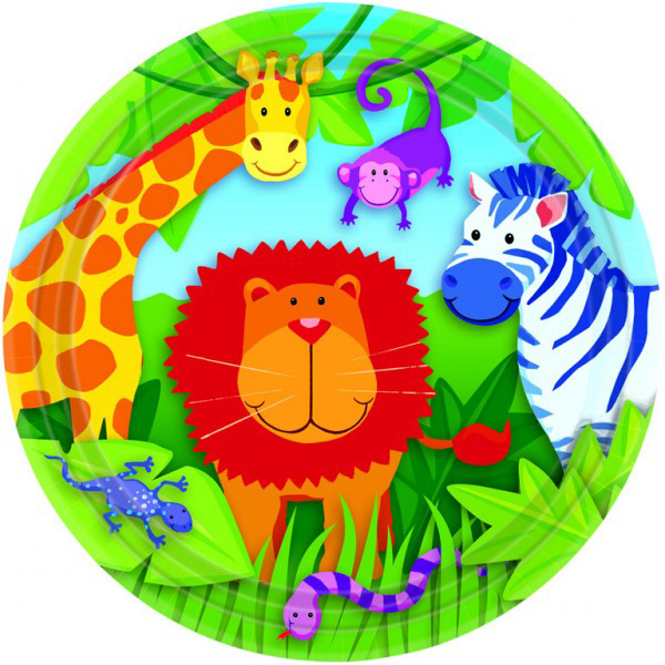 8 Assiettes jungle