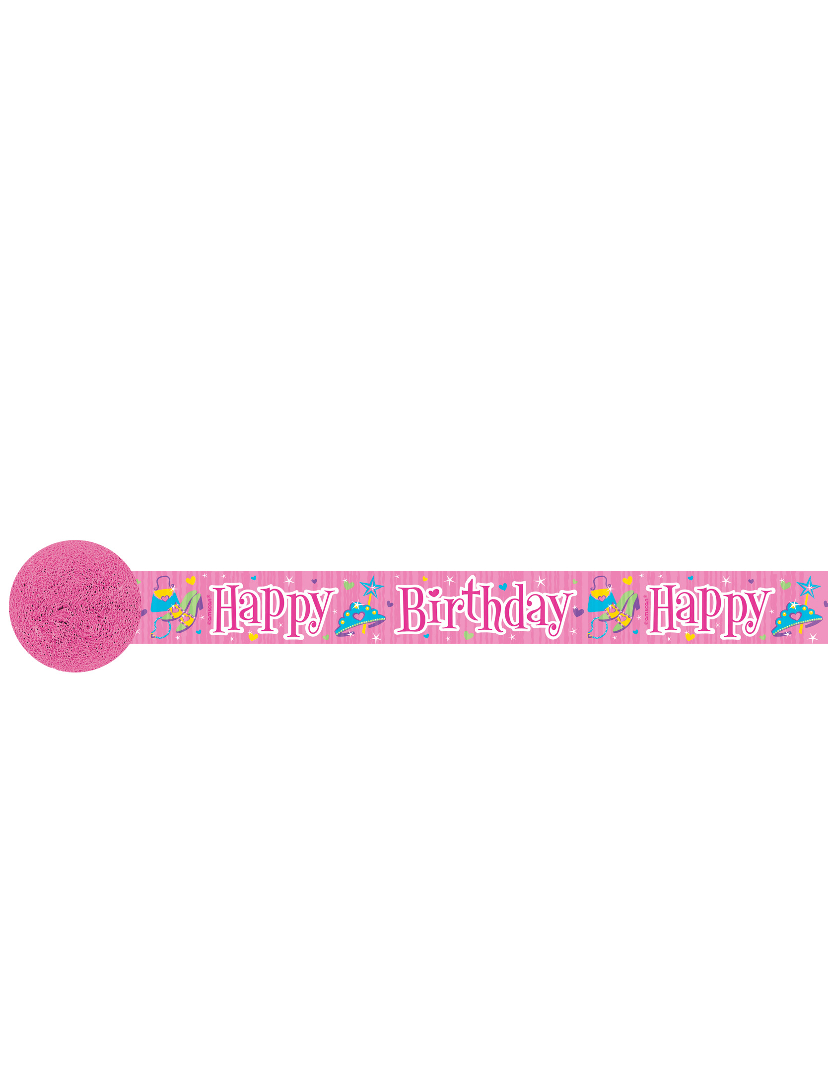 Banderole papier crépon princesse